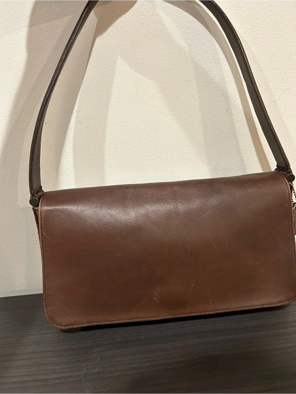Coach Vintage Bag Whitney 9179 Brown Leather Shoulder Bag East West.